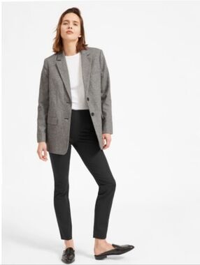 Everlane The Side Zip Work Pant - Black Straight Leg
